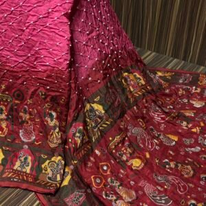 Pethani bandhej saree