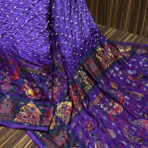 Pethani bandhej saree