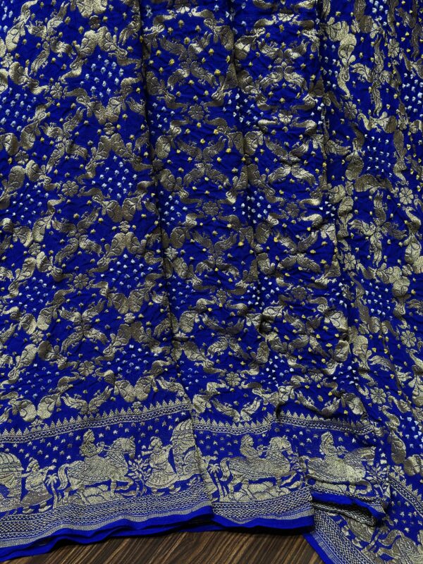Nim zari bandhej saree