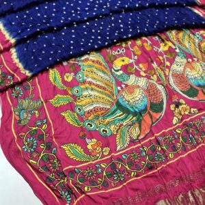 Digital print bandhej saree