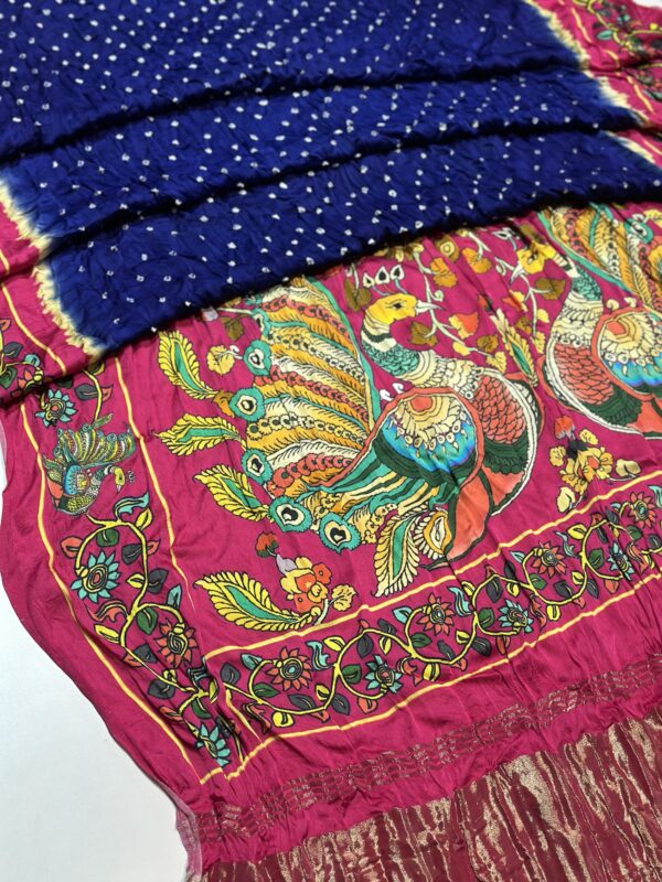 Digital print bandhej saree