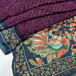 Digital print bandhej saree