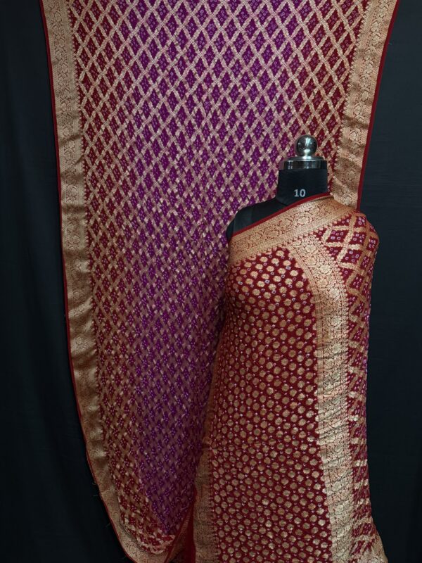 Banarasi Bandhej saree (power loom)