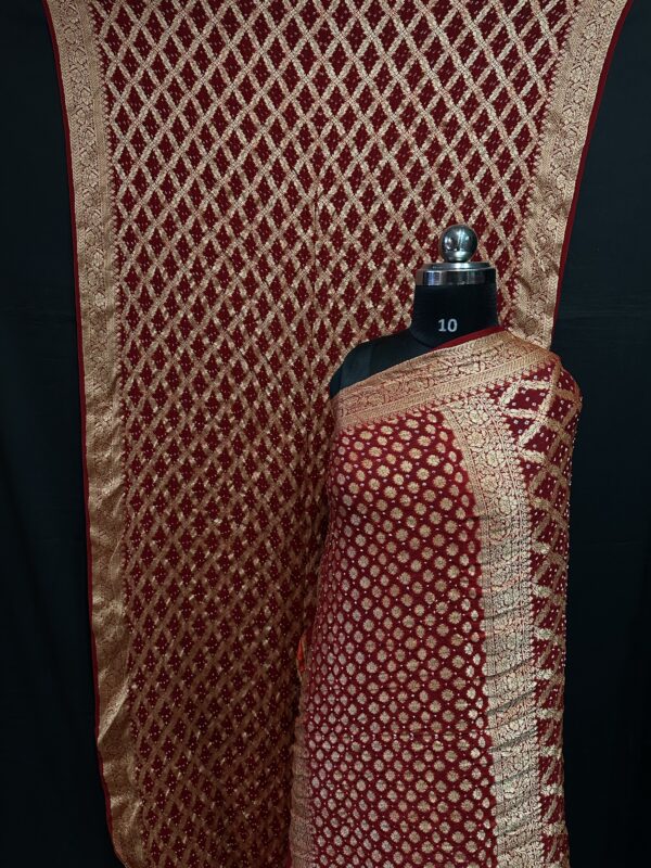 Banarasi Bandhej saree (power loom)
