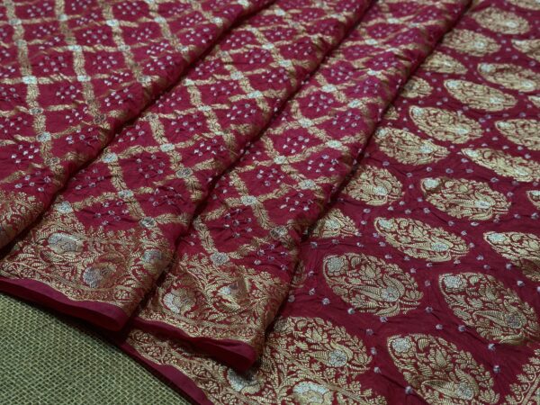 Banarasi bandhej saree
