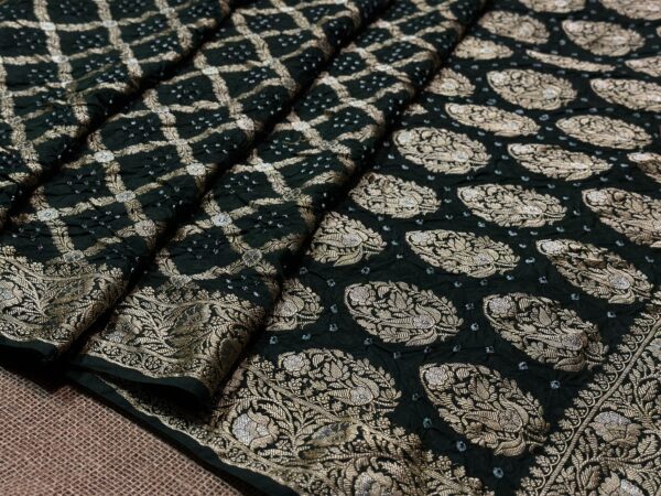 Banarasi bandhej saree