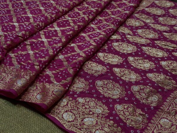 Banarasi bandhej saree