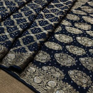Banarasi bandhej saree