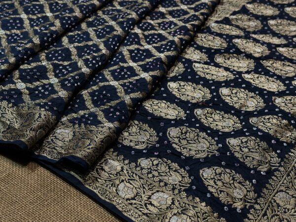 Banarasi bandhej saree