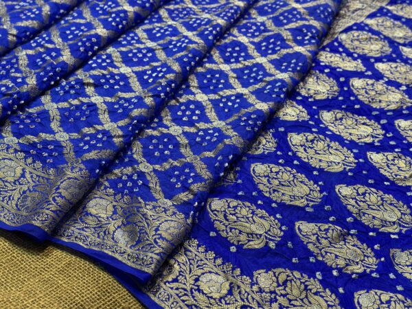 Banarasi bandhej saree