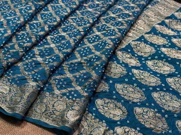 Banarasi bandhej saree