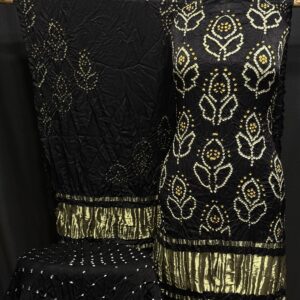 Modal 3 piece bandhej suit