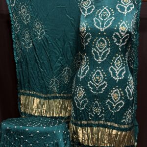 Modal 3 piece bandhej suit